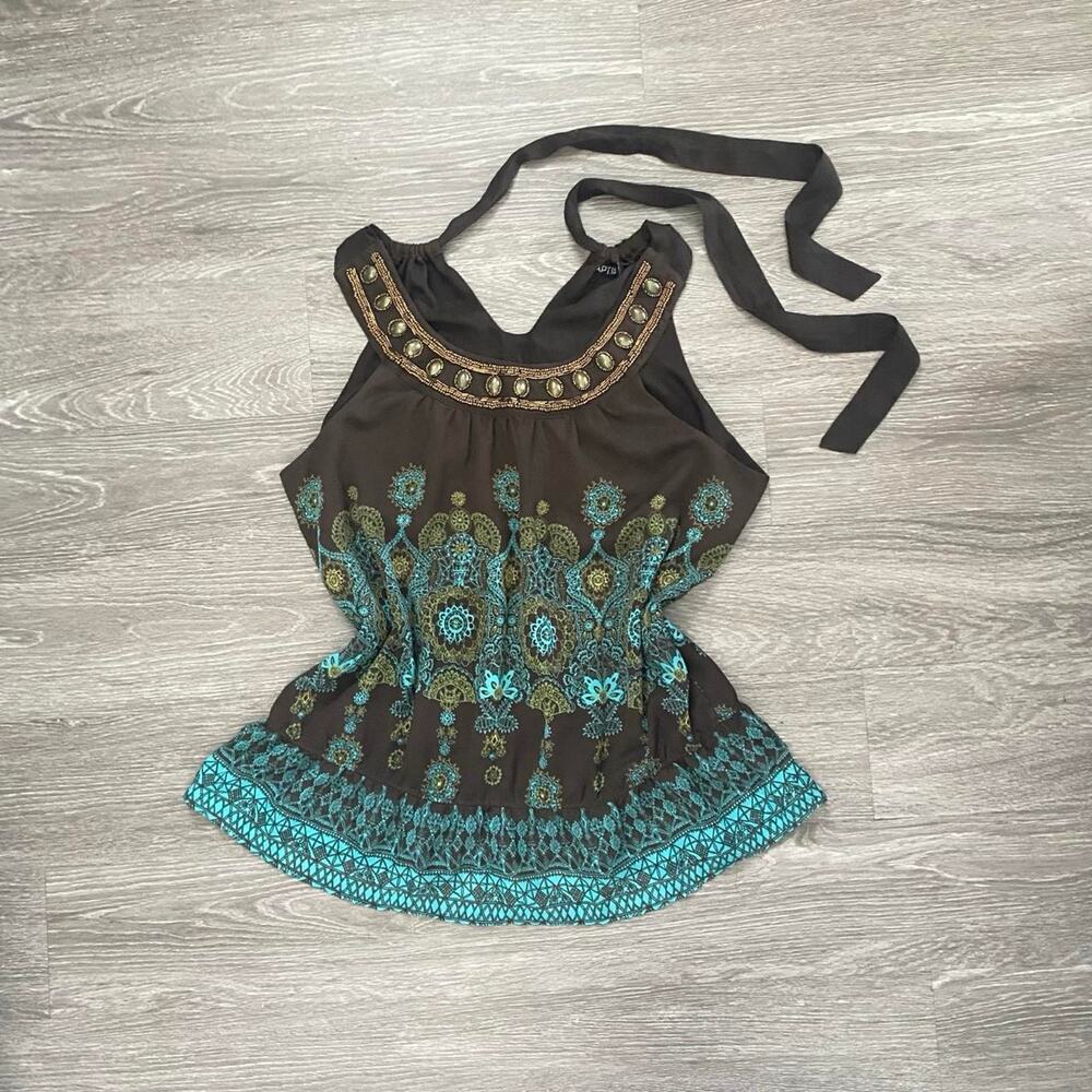Vintage 90s apt 9 brown top